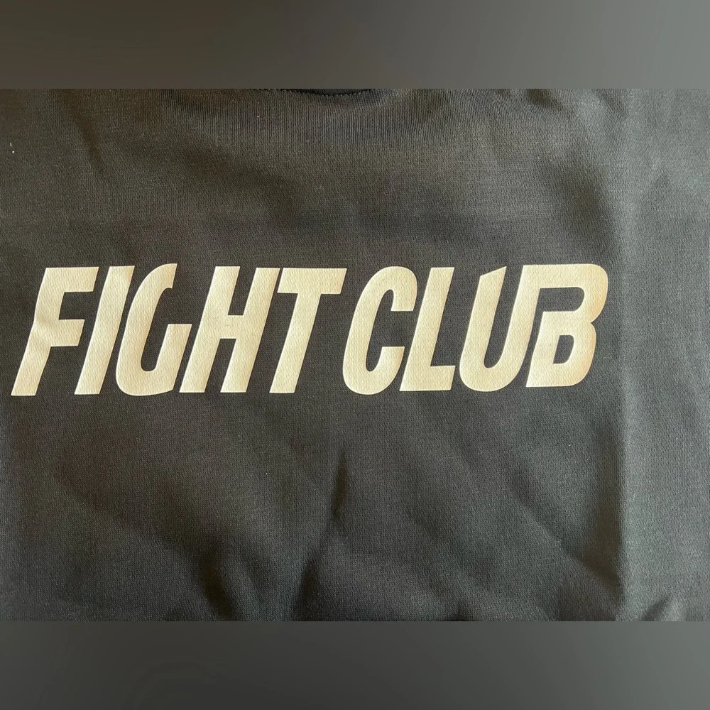 FIGHT CLUB Sleeveless MUSCLE HOODIES Licensed NEW WITH TAG, S, M, XL NWT - Picture 4 of 13
